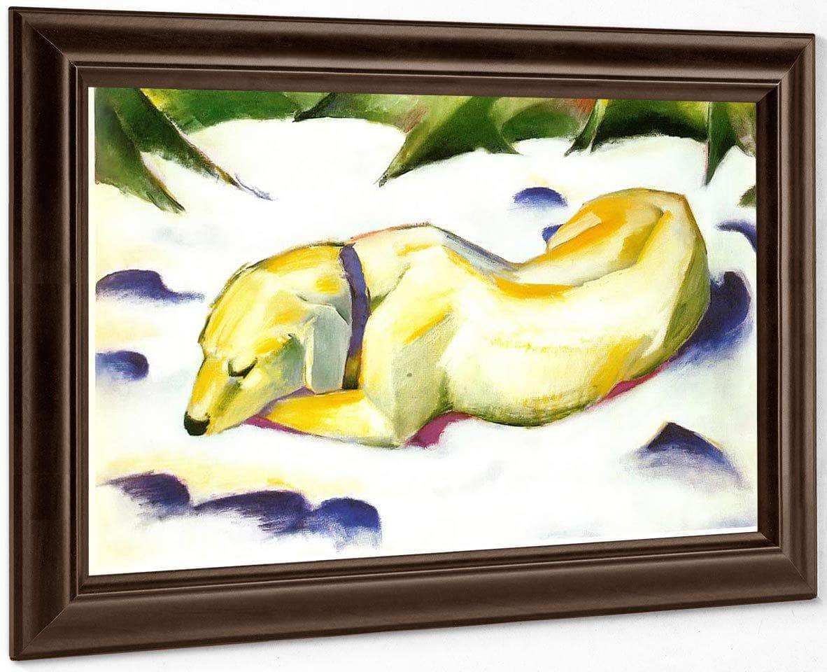 The White Dog By Franz Marc Fine Art Print