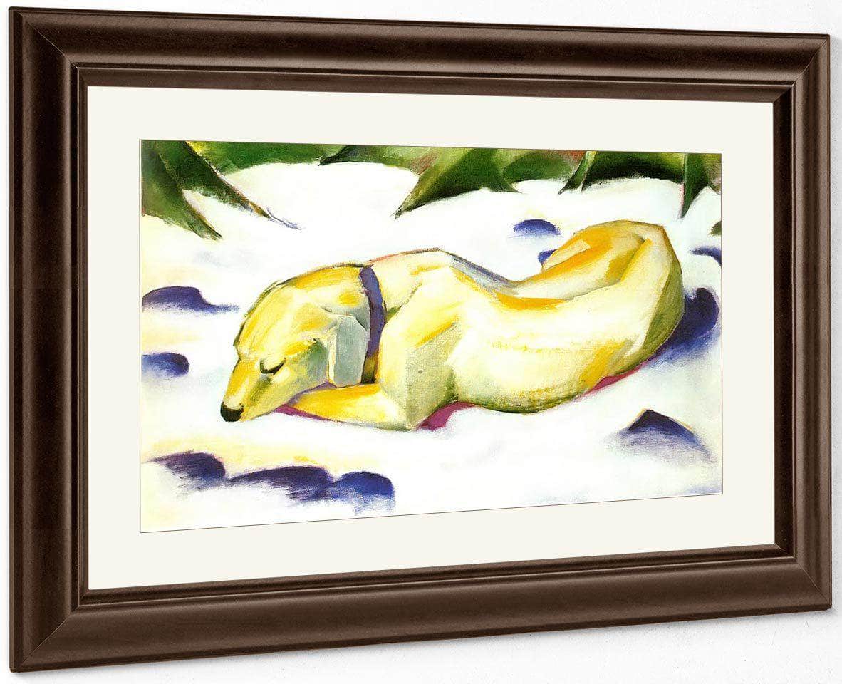 The White Dog By Franz Marc Fine Art Print