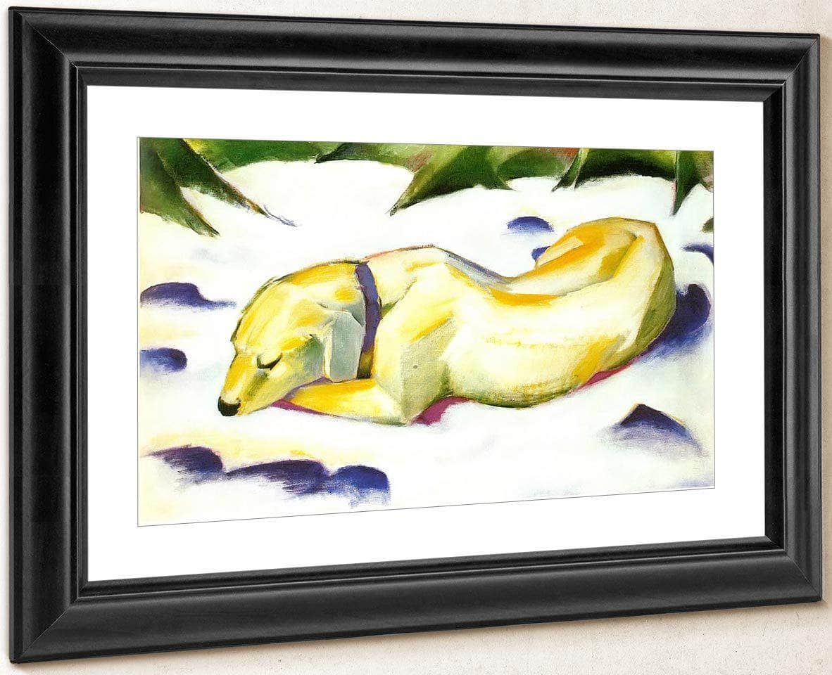 The White Dog By Franz Marc Fine Art Print