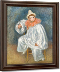 The White Pierrot By Pierre Auguste Renoir Fine Art Print