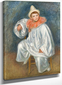 The White Pierrot By Pierre Auguste Renoir Fine Art Print