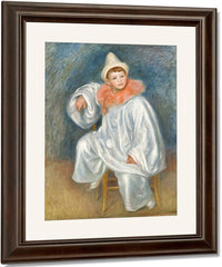 The White Pierrot By Pierre Auguste Renoir Fine Art Print