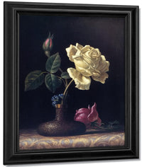 The White Rose By Martin Johnson Heade Fine Art Print