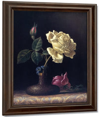 The White Rose By Martin Johnson Heade Fine Art Print
