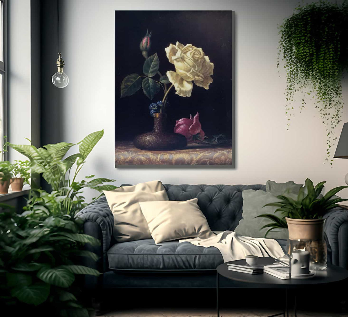 The White Rose By Martin Johnson Heade Fine Art Print