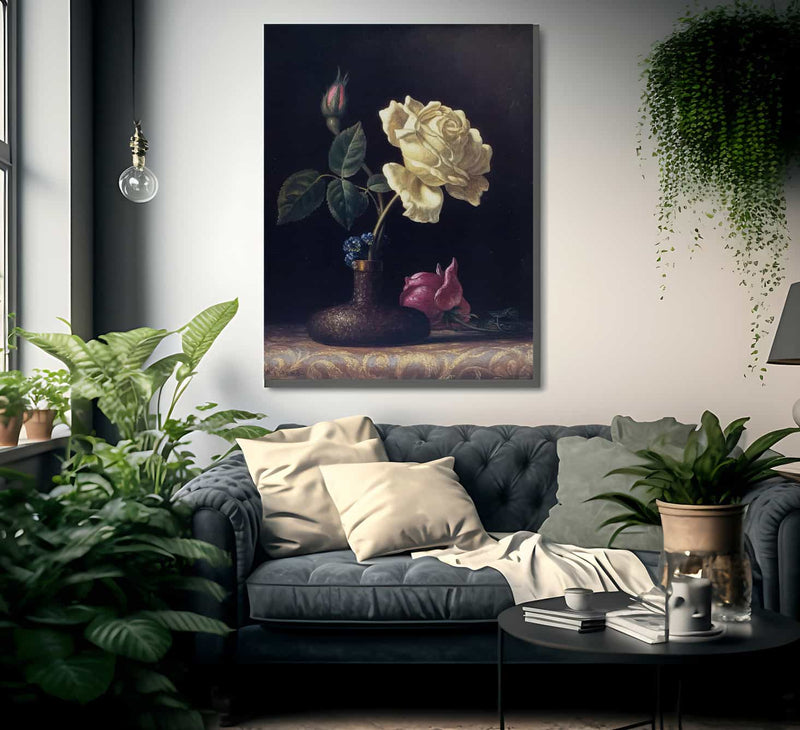 The White Rose By Martin Johnson Heade Fine Art Print