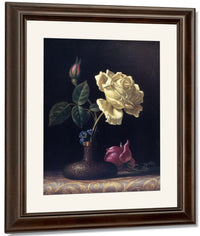 The White Rose By Martin Johnson Heade Fine Art Print