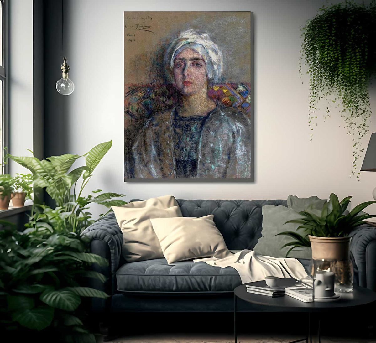The White Turban By Alice Pike Barney Fine Art Print