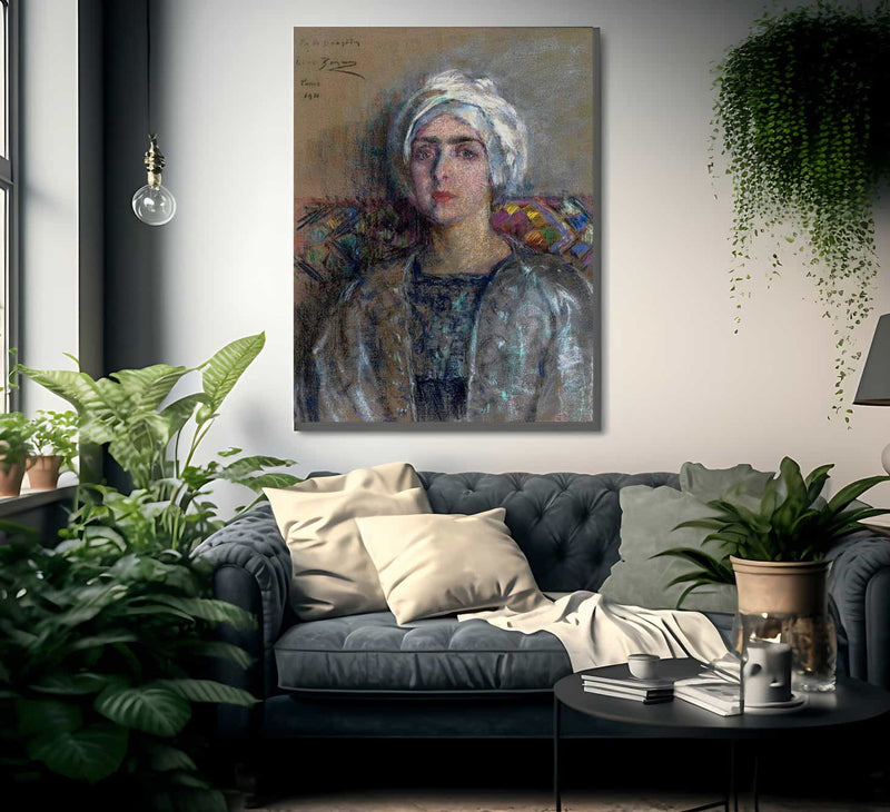The White Turban By Alice Pike Barney Fine Art Print