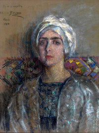 The White Turban By Alice Pike Barney Fine Art Print