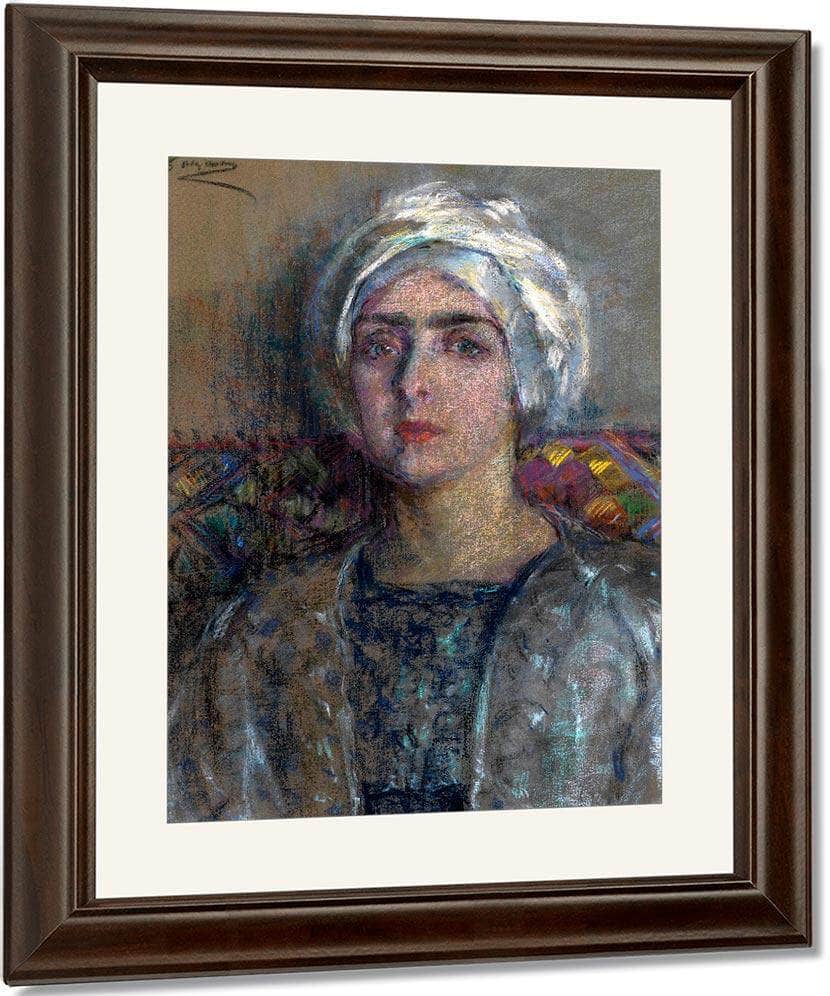 The White Turban By Alice Pike Barney Fine Art Print