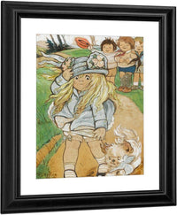 The Windy Day2 By Grace G Drayton Fine Art Print