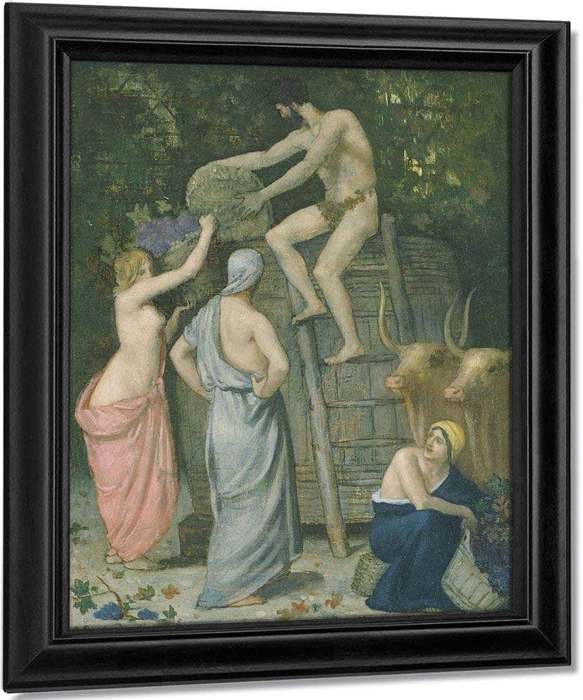 The Wine Press 1865 By Pierre Puvis De Chavannes Fine Art Print