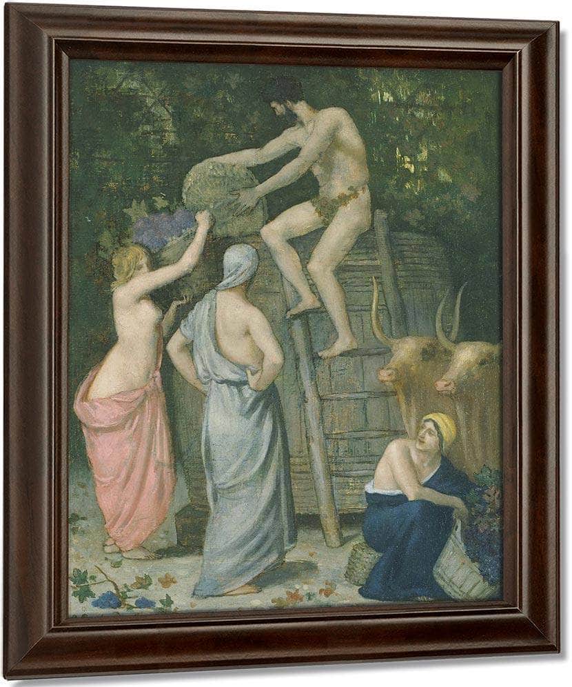The Wine Press 1865 By Pierre Puvis De Chavannes Fine Art Print