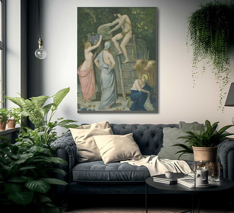 The Wine Press 1865 By Pierre Puvis De Chavannes Fine Art Print