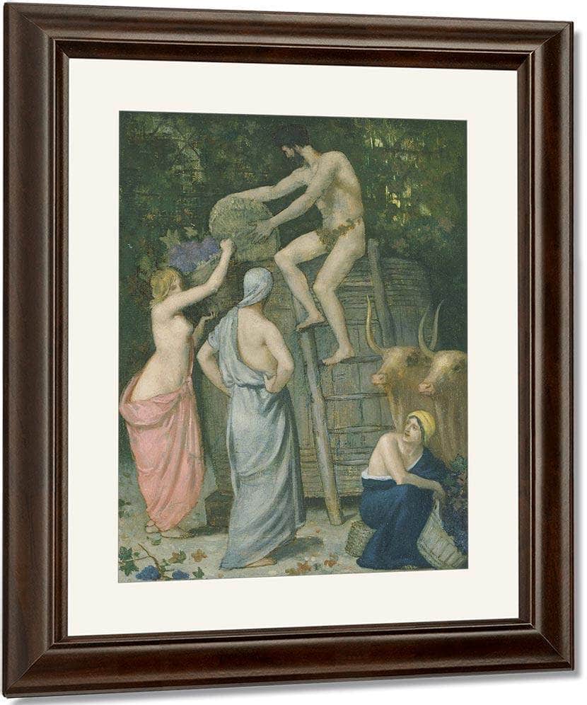 The Wine Press 1865 By Pierre Puvis De Chavannes Fine Art Print