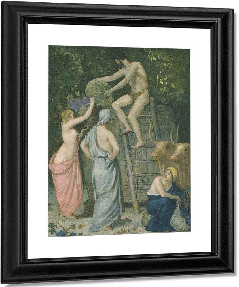 The Wine Press 1865 By Pierre Puvis De Chavannes Fine Art Print