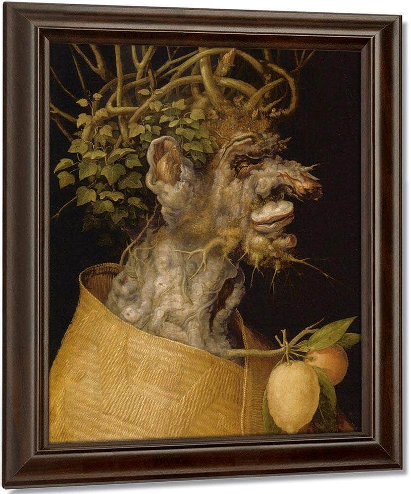 The Winter 1563 By Giuseppe Arcimboldo Fine Art Print
