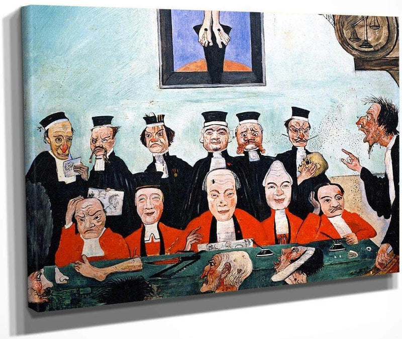 The Wise Judges By James Ensor Fine Art Print