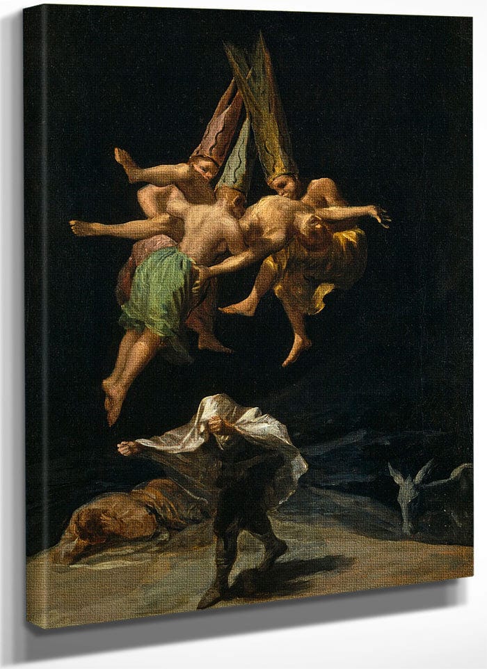The Witches Flight By Francisco De Goya Fine Art Print