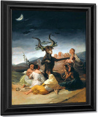 The Witches Sabbath 1797 98 43X30Cm Museum Of Lazaro Galdiano By Francisco De Goya Fine Art Print