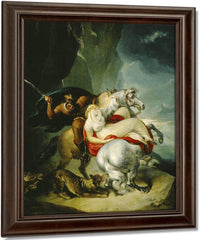 The Wolves Descending From The Alps By William Hamilton Fine Art Print