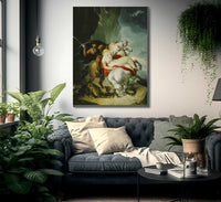 The Wolves Descending From The Alps By William Hamilton Fine Art Print