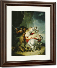 The Wolves Descending From The Alps By William Hamilton Fine Art Print