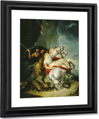 The Wolves Descending From The Alps By William Hamilton Fine Art Print