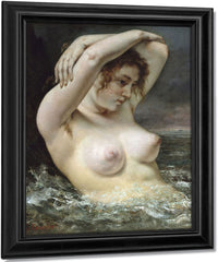 The Woman In The Waves By Jean Desire Gustave Courbet Fine Art Print
