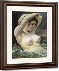 The Woman In The Waves By Jean Desire Gustave Courbet Fine Art Print
