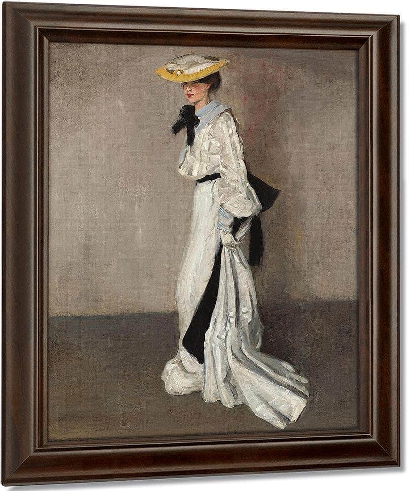The Woman In White By Alfred Henry Maurer Fine Art Print