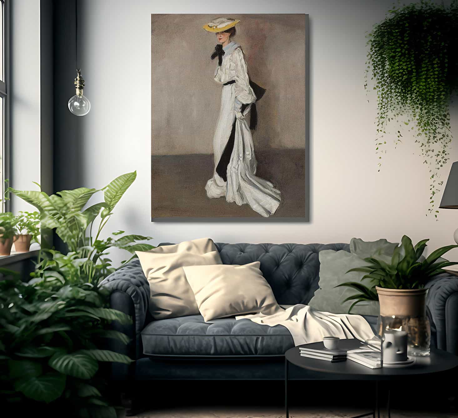 The Woman In White By Alfred Henry Maurer Fine Art Print