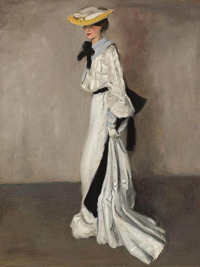 The Woman In White By Alfred Henry Maurer Fine Art Print