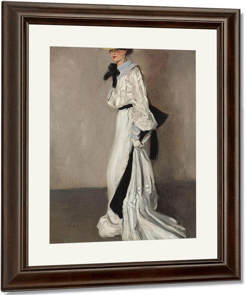The Woman In White By Alfred Henry Maurer Fine Art Print