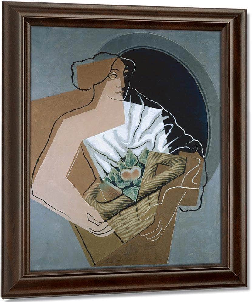 The Woman With The Basket By Juan Gris Fine Art Print