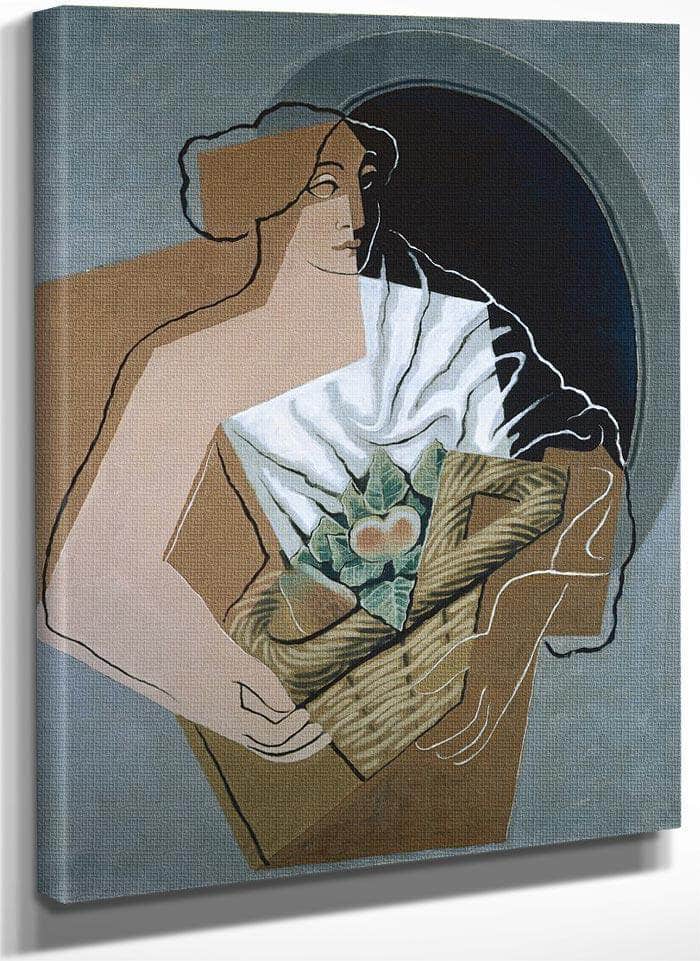 The Woman With The Basket By Juan Gris Fine Art Print