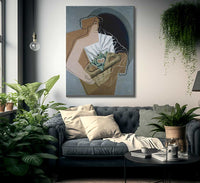 The Woman With The Basket By Juan Gris Fine Art Print