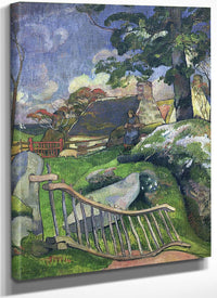 The Wooden Gate Or, The Pig Keeper By Eugene Henri Paul Gauguin Fine Art Print