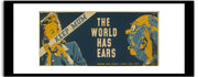The World Has Ears  Wpa Vintage Advertising Fine Art Print