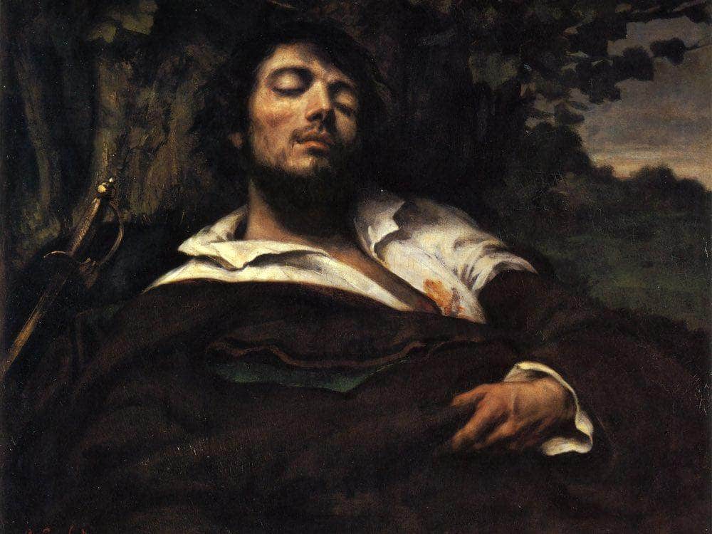 The Wounded Man By Gustave Courbet Fine Art Print