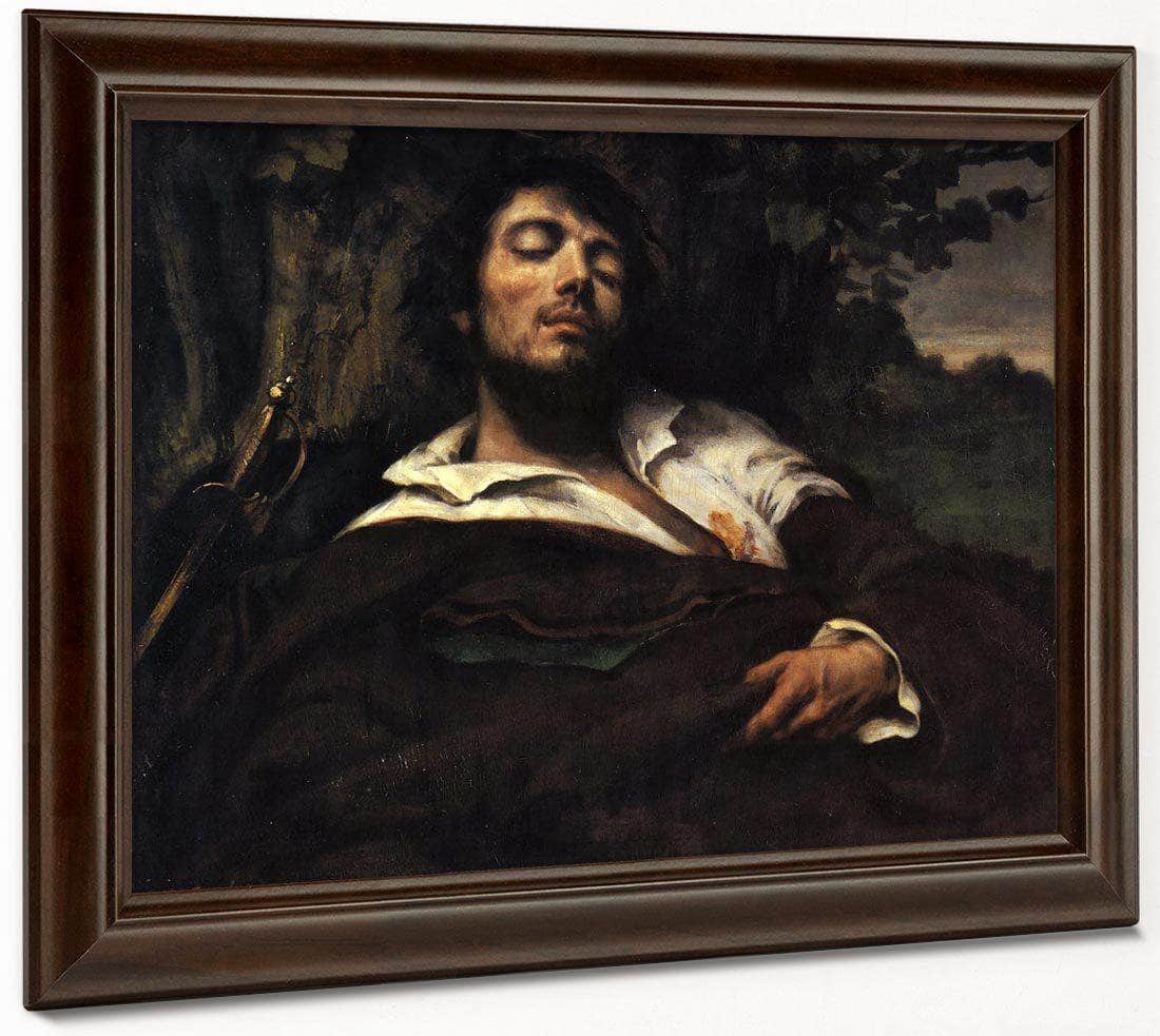 The Wounded Man By Gustave Courbet Fine Art Print