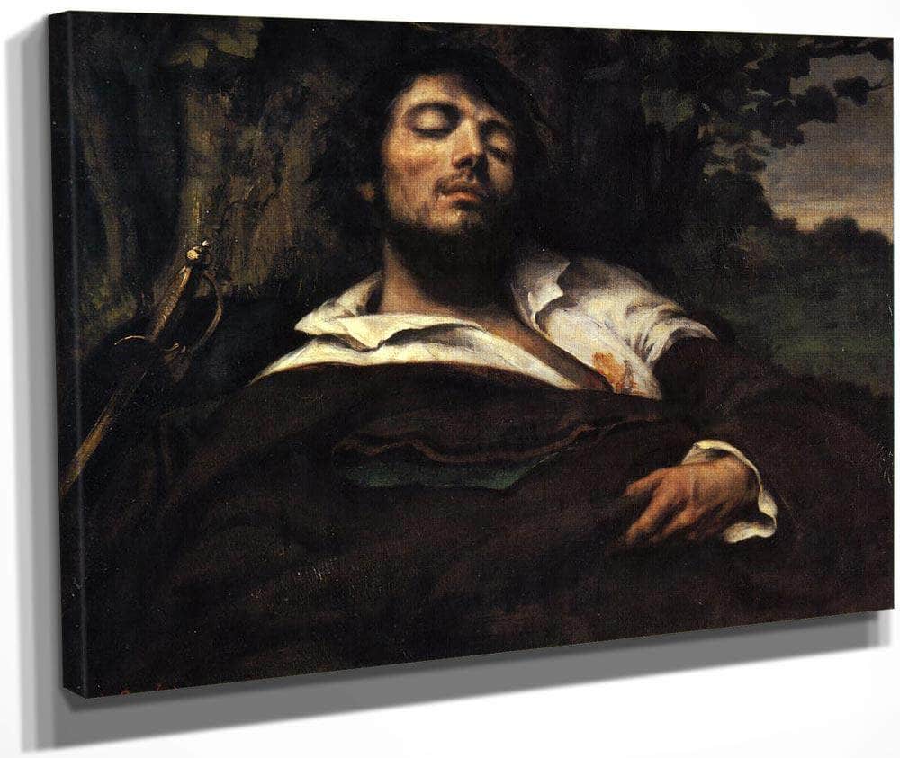 The Wounded Man By Gustave Courbet Fine Art Print
