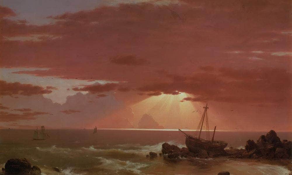 The Wreck By Fredric Edwin Church Fine Art Print