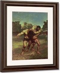 The Wrestlers By Jean Desire Gustave Courbet Fine Art Print