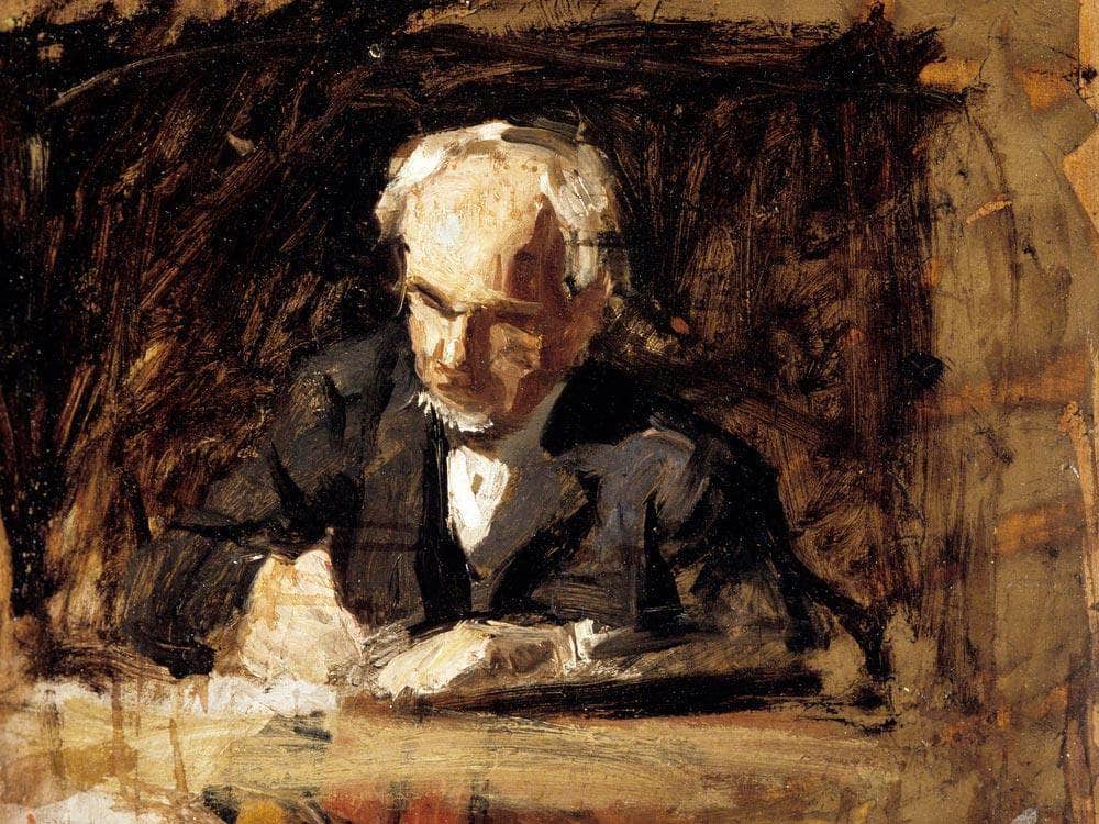 The Writing Master By  Thomas Eakins Fine Art Print
