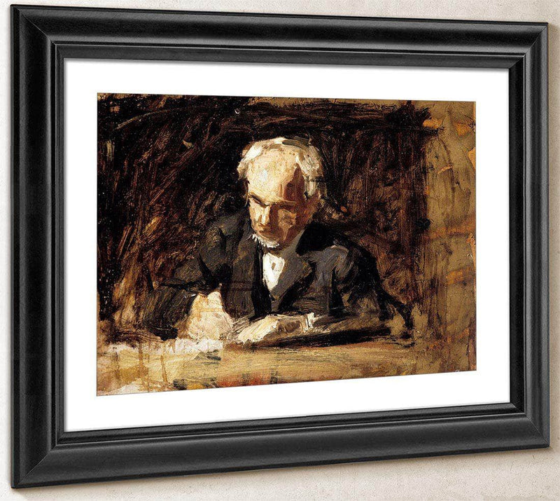 The Writing Master By  Thomas Eakins Fine Art Print