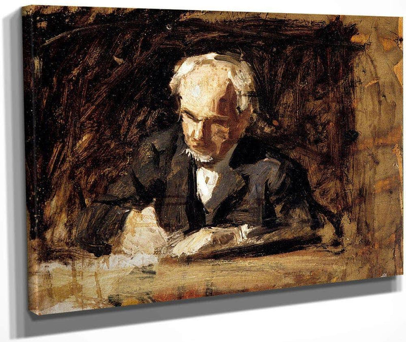 The Writing Master By  Thomas Eakins Fine Art Print