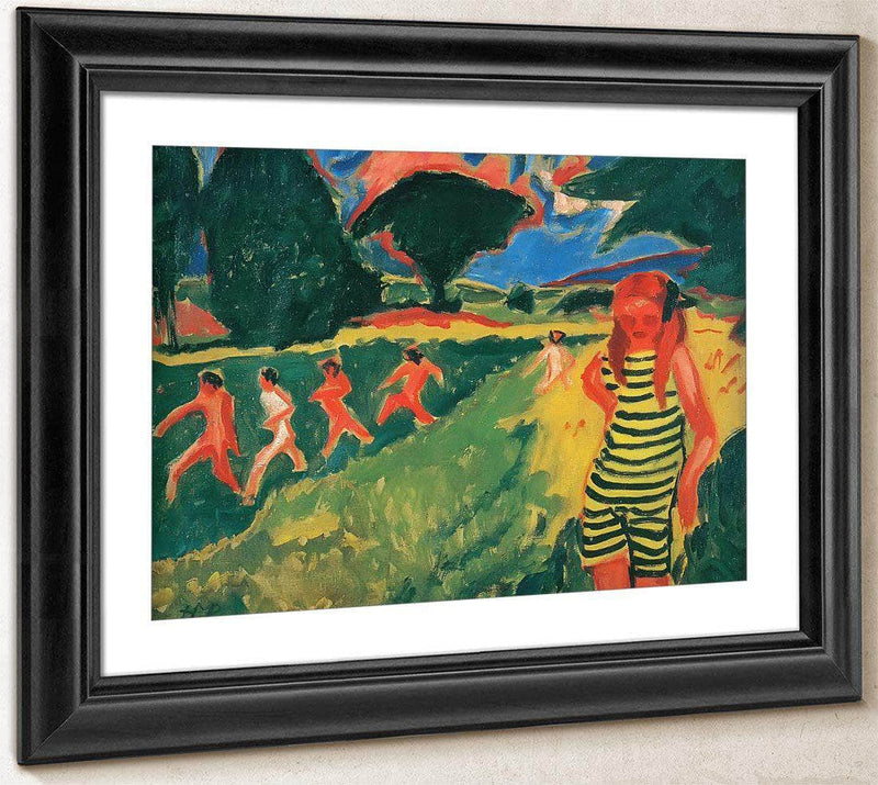 The Yellow And Black Swimsuit M9 Max Pechstein Fine Art Print