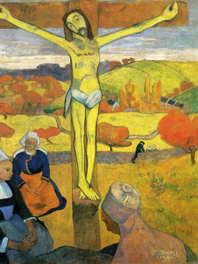 The Yellow Christ 1889 Oil On Canvas 91X73Cm Albright Knox Gallery By Paul Gauguin Fine Art Print